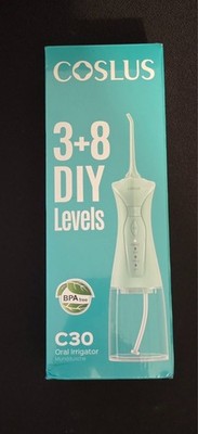 COSLUS Water Dental Flosser for Teeth   4 Modes Cordless 300ML Portable Oral