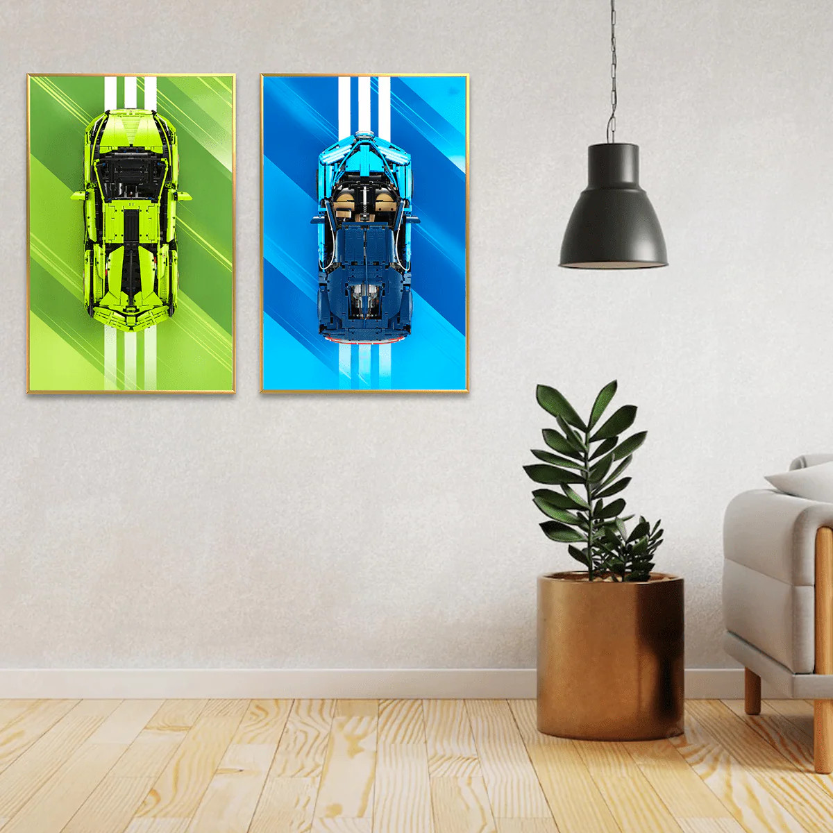 Acrylic Top-Speed Wall Mount Display for LEGO® Technic™ Ferrari F1