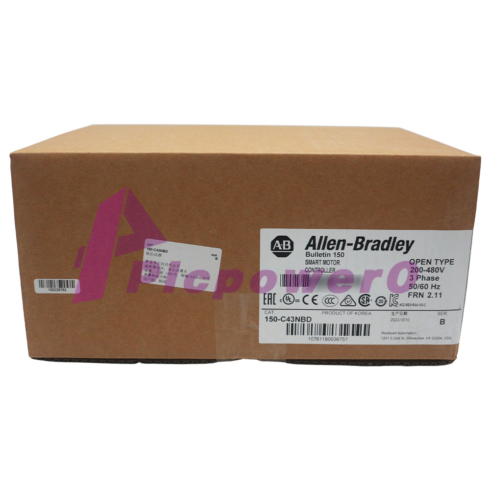 New Allen-Bradley 150-C43NBD SMC-3 43A Smart Motor Controller