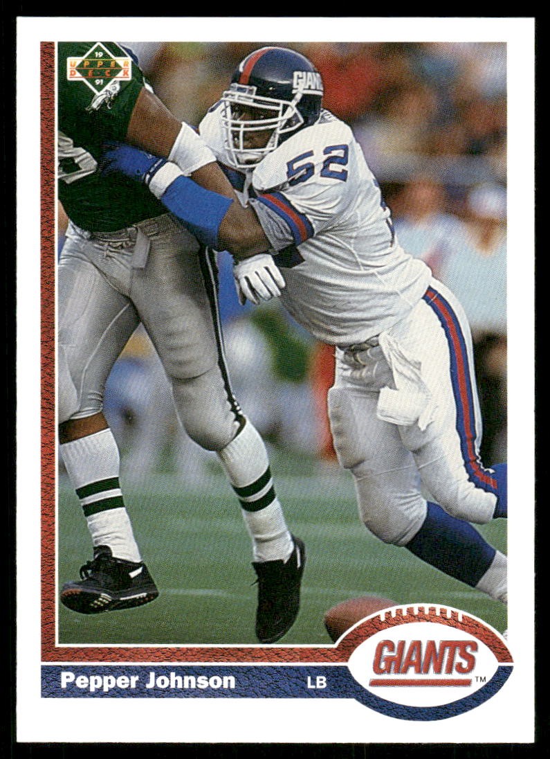 1991 Upper Deck Pepper Johnson