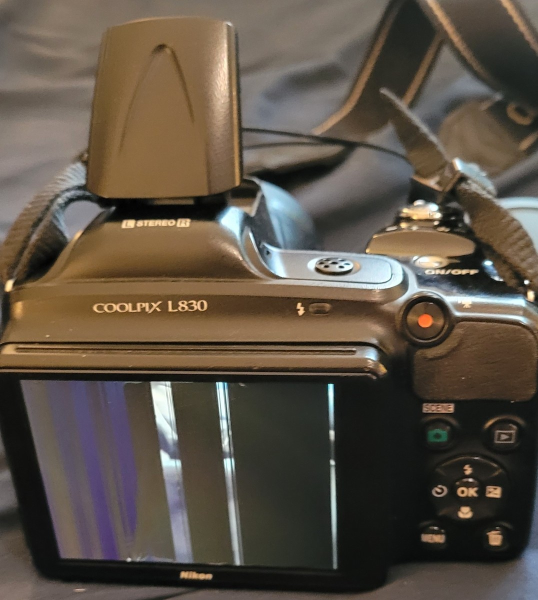 Nikon COOLPIX L830 16.0MP Digital Camera (broken screen) -with