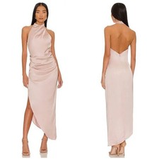 NOOKIE Amelia Halter Gown In Nude
