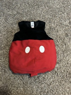 Disney Store Mickey Mouse Baby Kids 5/6 Plush Costume  Puffy Cushioned Body Only