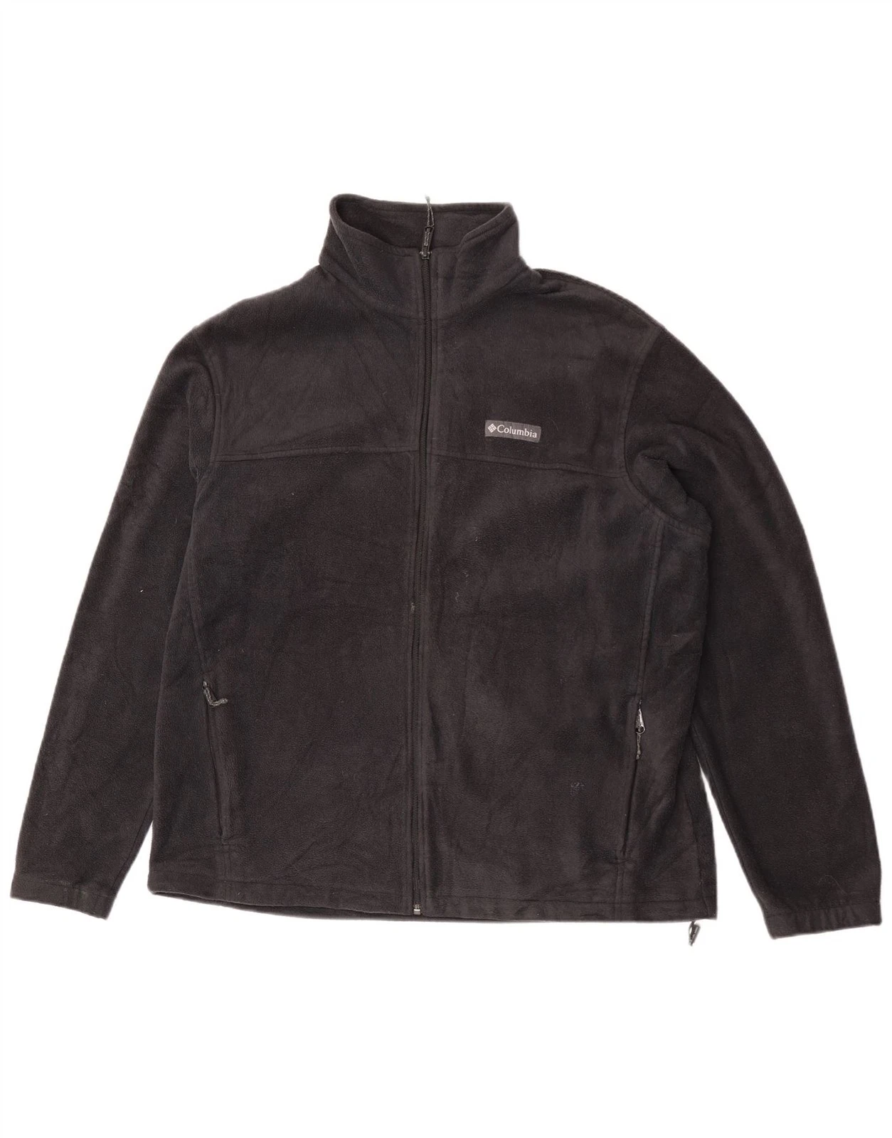 Columbia Mens Fleece Jacket UK 42 XL Black Polyester DK17