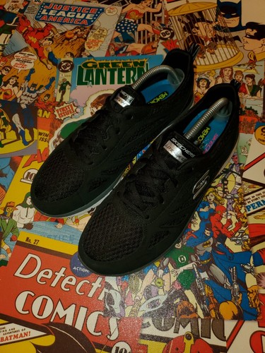 *Skechers Mujer Galaxies Enigma Blanco Negro Reino Unido 6.5 EE. UU. 9.5 UE 39.5 EN MUY BUENA CONDICIÓN* - Imagen 9 de 14
