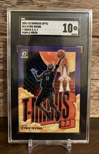 2021 PANINI DONRUSS OPTIC T-MINUS 3 2 1 PURPLE PRIZM KYRIE IRVING SGC 10