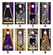 Baltimore Ravens Cornhole Wrap Skin Decal Board Vinyl Sticker MANY DESIGNS SK04
