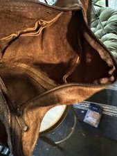Fanny Pack Leather Brown Zip Closure 38  Band Brazil