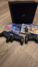 Sony PlayStation 4 Pro 1TB Console - Black + 3 Controllers +  4 Games