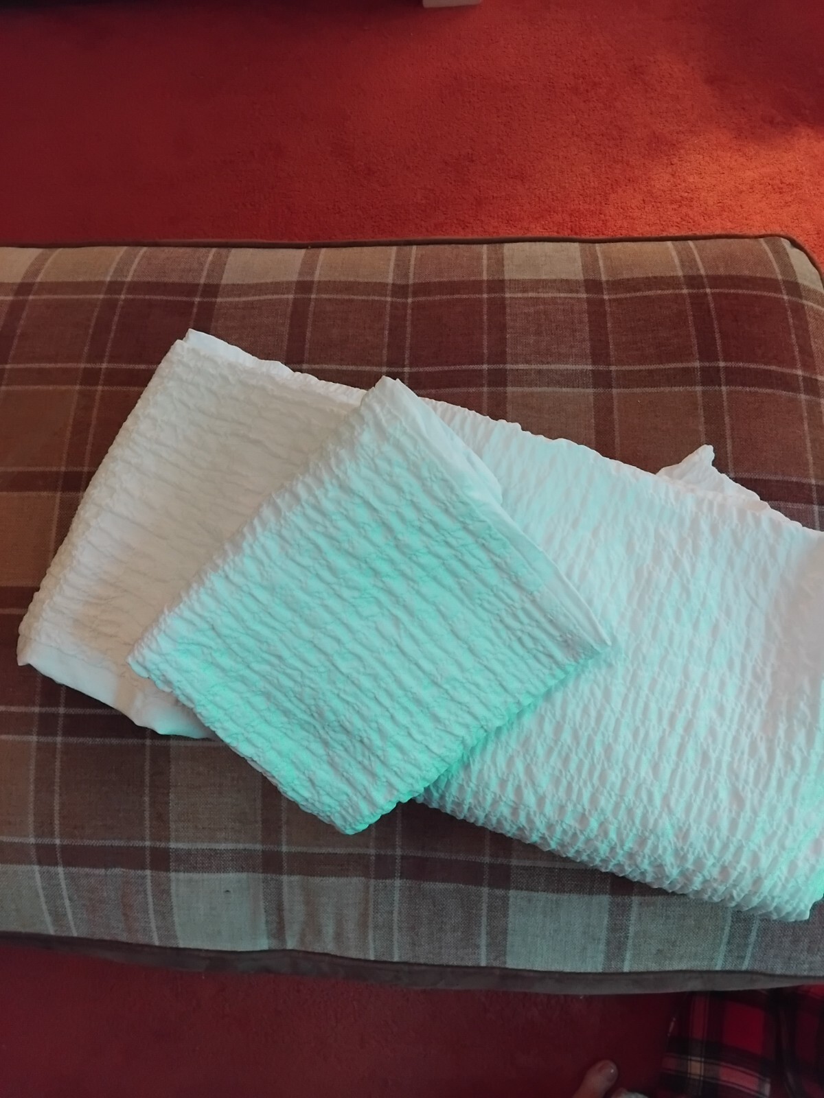 JOHN LEWIS KING SIZE DUVET AND TWO PILLOWCASES WHITE WAFFLE eBay