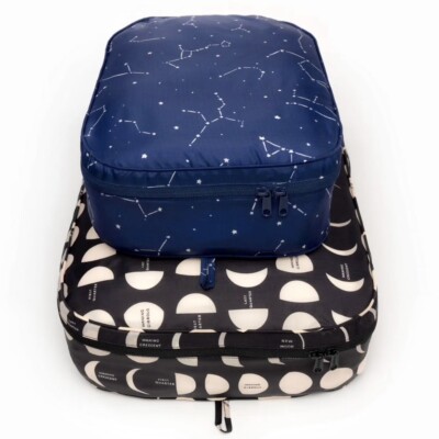 NEW! Baggu *LARGE* PACKING CUBE SET in “Night Sky” Recyc. Nylon