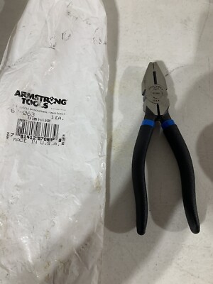 Armstrong Tools Lineman's Pliers 6 1/4  W Grip USA 67-063 781412670639
