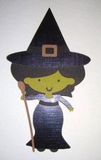 Wizard of Oz Bad Wicked Witch Paper Die Cut Paper Doll Scrapbook