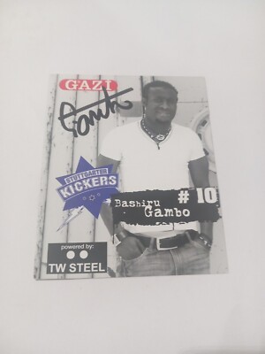 Signed Postcard Bashiru Gambo Stuttgart Kickers NEW 