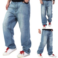Pantalons En Jean Cargo Amples Oversized Pour Hommes Jambe Droite Hip Hop