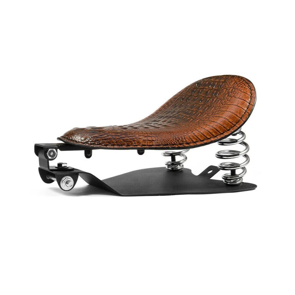 Brown Driver Solo Seat w/Base Kit For Yamaha V-Star 250 650 950 1100 1300 Bobber - Imagem 4 de 4