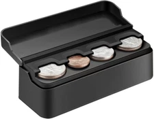 SINGARO Coin Holder for Car, Coin Change Organizer Compatible with Coins