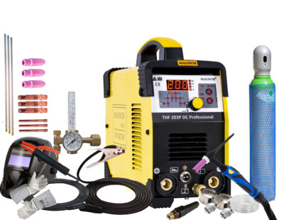 Professional WIG Inverter SCHWEIßGERÄT THF203P PULSE DC WIG HF MMA 2T/4T PUNKT 4