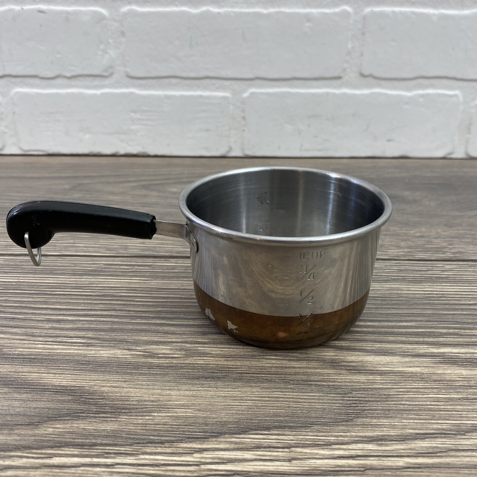Revere Ware Style Copper Clad Bottom 1 Cup Measuring Butter Warmer Pan ...
