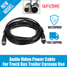 4Pin Plug 5M 16Ft Video Extension Cable For Bus Truck Front Rear View Camera