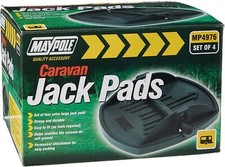 4 x Jack Pads - Heavy Duty Caravan Feet Pads, Prevent Sinking Into Soft Ground