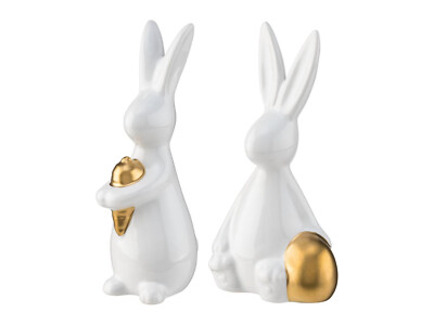 LIVARNO HOME DEKO-FIGUREN 2ER SET OSTERHASEN *OVP*