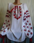 Ukrainian  Embroidered Woman's Blouse,  size - XL, shiffon , Ukraine