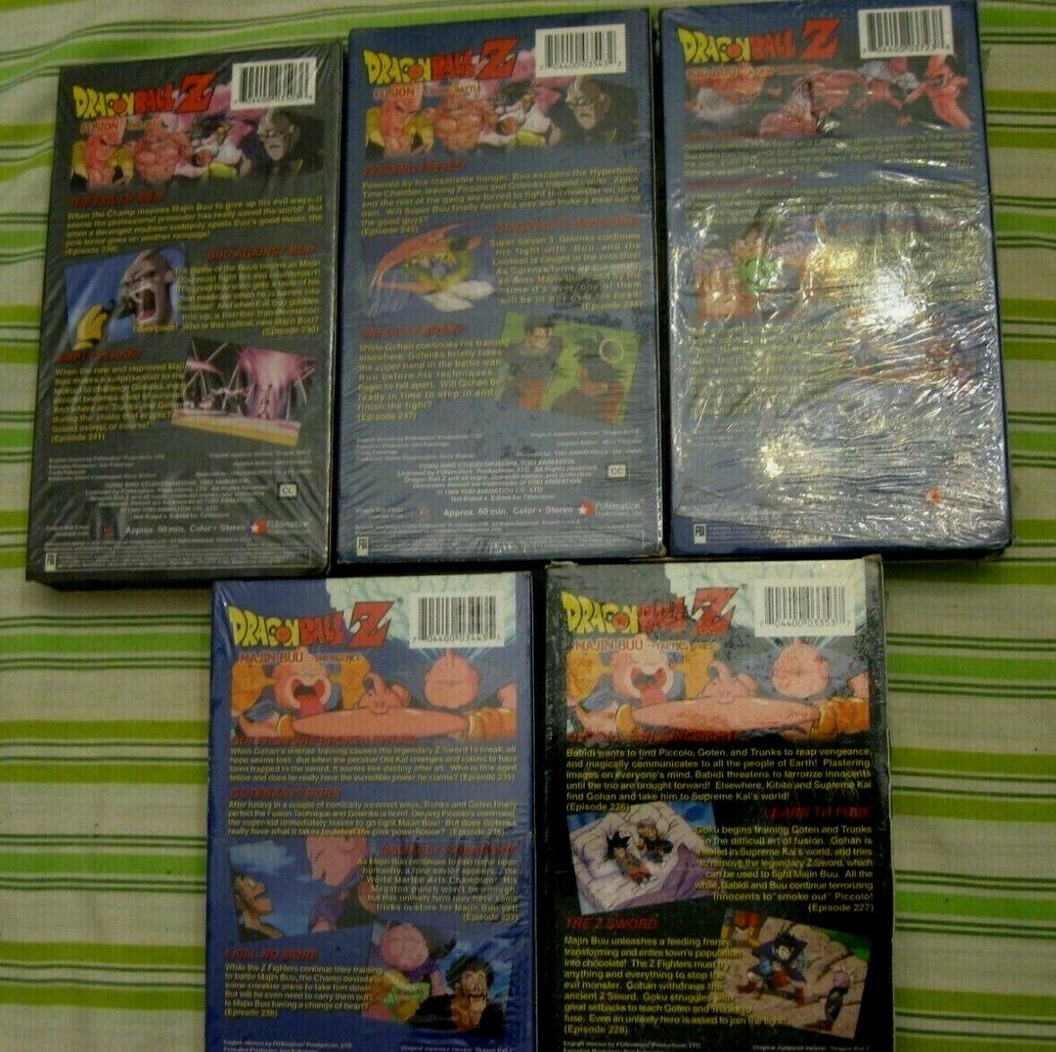 Dragon Ball Z VHS Mixed lot of tapes, Fusion and Fuu | eBay