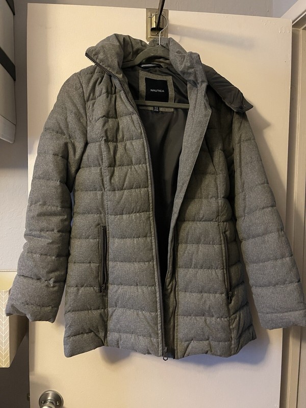 Women’s Nautica Jacket Coat Grey Gray Medium