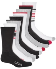 MSRP $40 Club Room Men's Crew Socks - 8-Pack Size Shoe Size 7-12