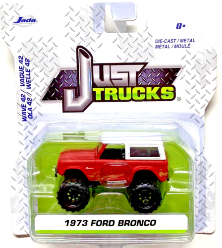 1973 FORD BRONCO 1/64 SCALE JADA JUST TRUCKS Wave 42 RED & WHITE Mud On Doors - Picture 1 of 5
