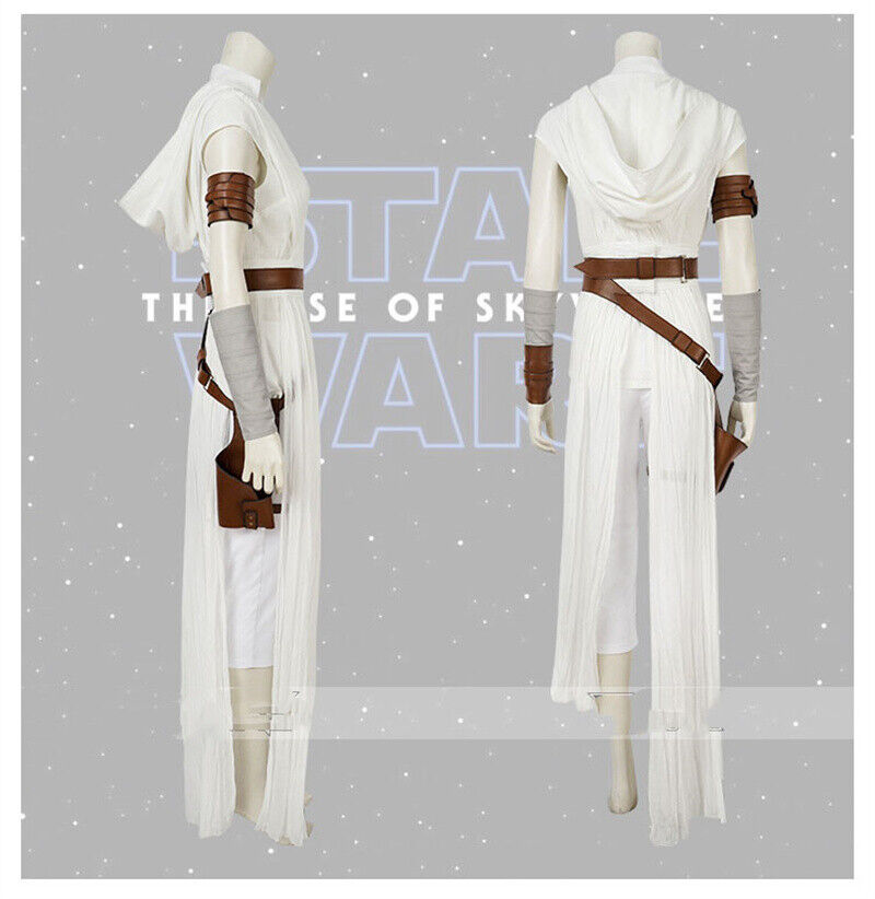 Star Wars 9 the Rise of Skywalker Rey Cosplay Costume Women 