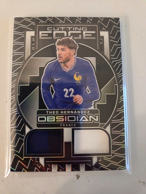 Theo Hernandez Cutting Edge Dual Relic 112/199 2023-24 Panini Obsidian Soccer
