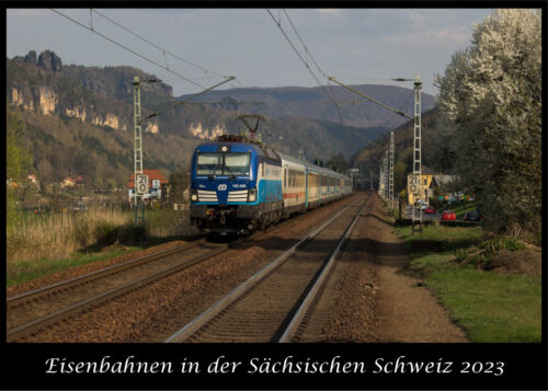 Calendario da parete fotografico ferrovie Svizzera Sassone 2023 limitato - Foto 1 di 3