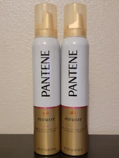 Lot of 2 Pantene Pro V Stylers Curl Boosting Mousse Touchable Tame Frizz, 6.6 oz