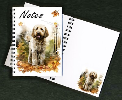 Labradoodle / Doodle Hund Notizbuch/Notizblock + kleines Bild auf jeder Seite - Starprint