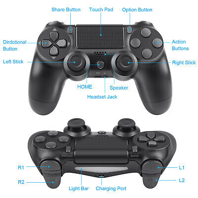 Buy PS4 Controller USB Wireless Gamepad For Playstation 4/Slim/Pro PC Windows 7 8 10