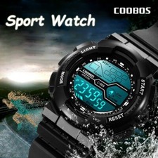 Reloj De Pulsera Digital Deportivo De Tendencia Para Hombres Militar Impermeable