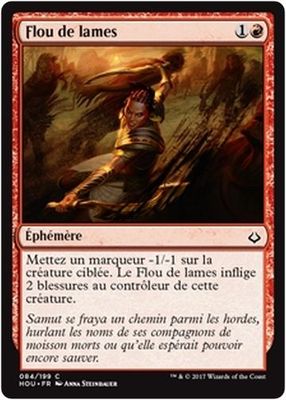 MTG Magic HOU - (x4) Blur of Blades/Flou de lames, French/VF