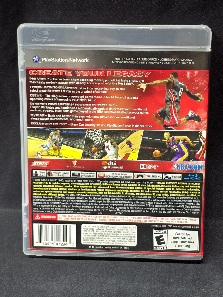 NBA 2K14 | 2K Sports | Lebron James | Sony PlayStation 3 | PS3 - Tested, Working - Image 3 of 3