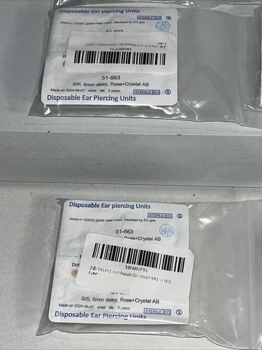11 Sets Disposable Ear Piercing Units Sealed 106m, 14mm image 7