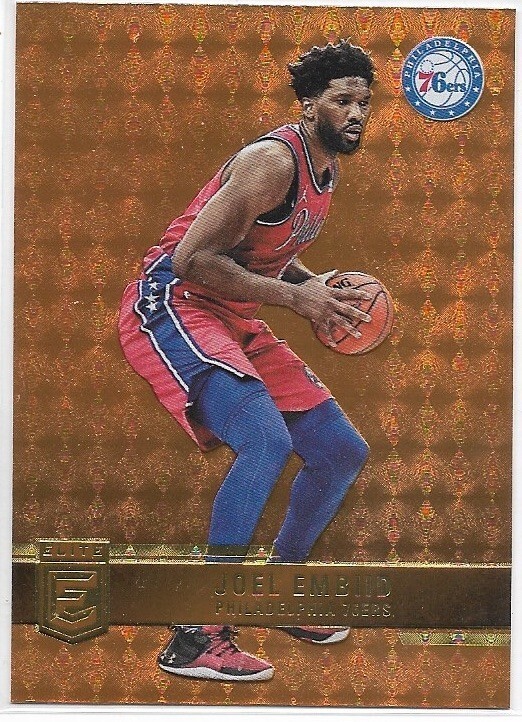 2021-22 Panini Donruss Elite JOEL EMBIID Orange Parallel No. 9