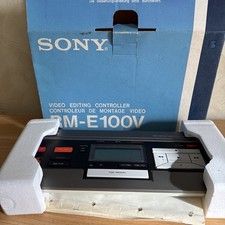 Vintage Sony Video Editing Controller RM-E100V In Original Box With Instructions