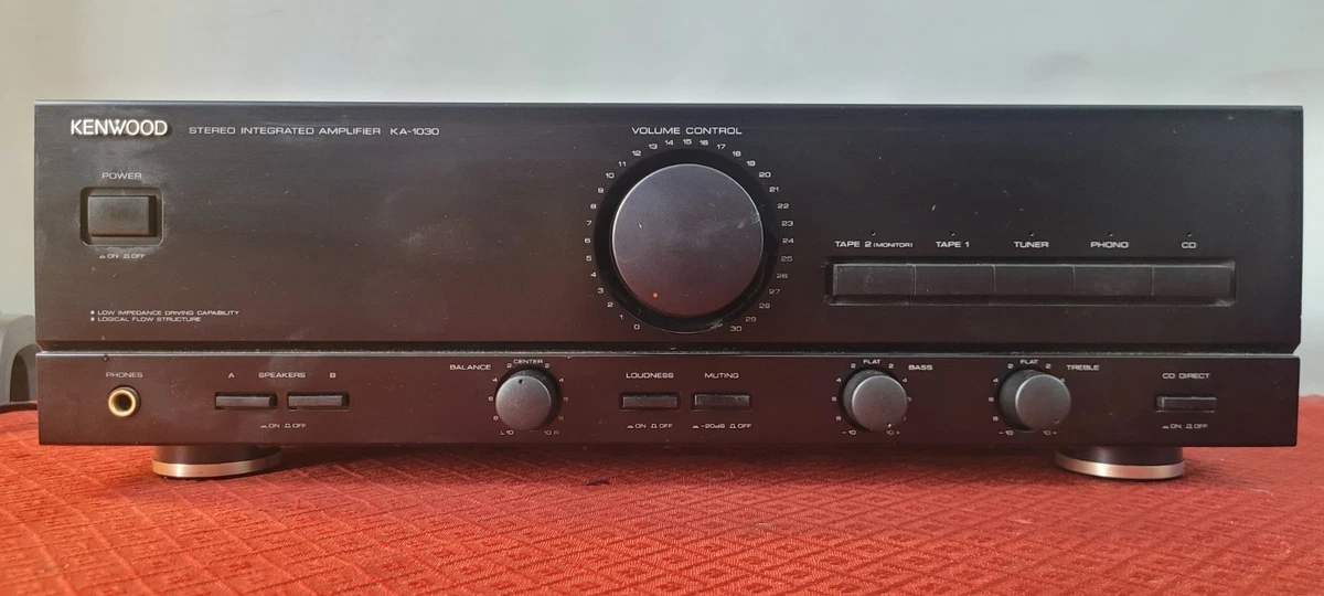 Ampli Stéréo KENWOOD KA-1030 – Vintage, Fonctionne, Avec Sa Boîte