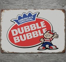 America's Original Dubble Bubble 8 x 12 Retro Novelty Metal Sign Made In USA New