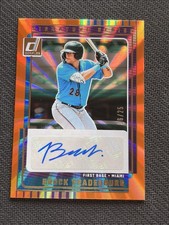 2025 Panini Donruss Signature Series Orange 6/25 Brock Vradenburg #SG-BVG Auto