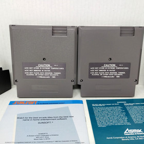 JOURNEY TO SILIUS + WURM CENTER OF THE EARTH Nintendo NES Game Lot Manual No Box