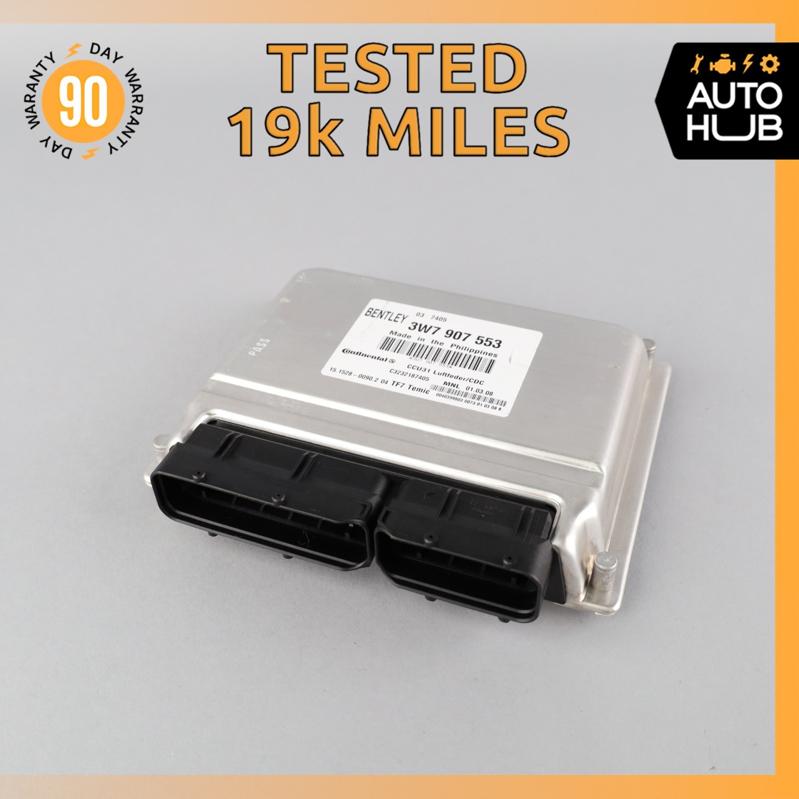 07-11 Bentley Continental GTC Convertible Air Suspension Control Module OEM 19k