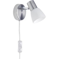 Brilliant Wandleuchte Spot Luca 1-Flammig E14/18W Metall/Glas Eisen/Chrom