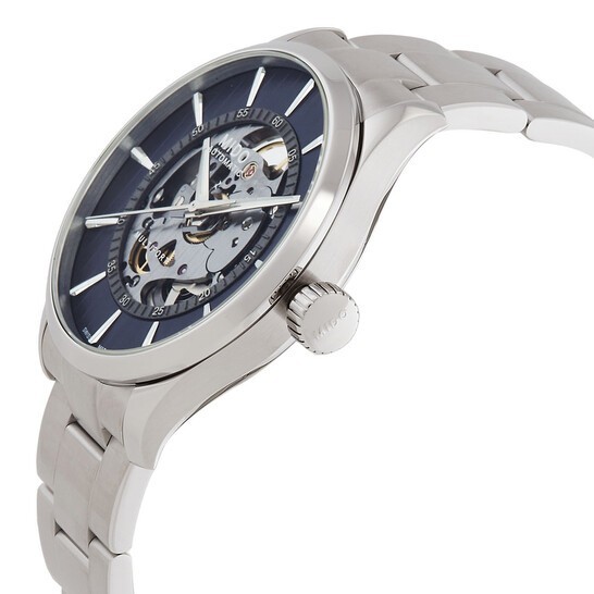 Mido Multifort Skeleton Vertigo Automatic Blue Di… - image 3